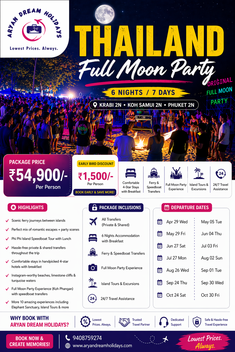 Thailand Full Moon Party Package