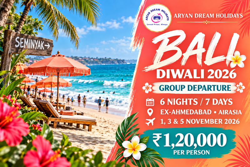 Bali Diwali 2026 – 6N/7D Group, Ex-Ahmedabad