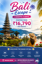 Bali 8N/9D with Flights - Ex Mumbai & Ahmedabad