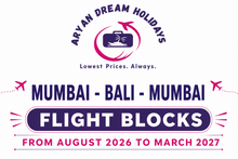 Mumbai - Bali - Mumbai flight blocks from August 2026 to March 2027