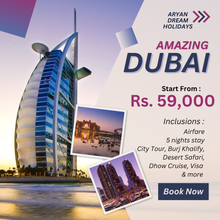 Dubai Holiday Package  5 Nights / 6 Days  from Rs. 59,000/- inc. airfare
