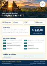 Detailed itinerary – Bali Diwali 2026 – 7N/8D Signature, Ex-Mumbai