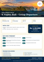 Detailed itinerary – Bali Diwali 2026 – 6N/7D Marriott Group, Ex-Ahmedabad